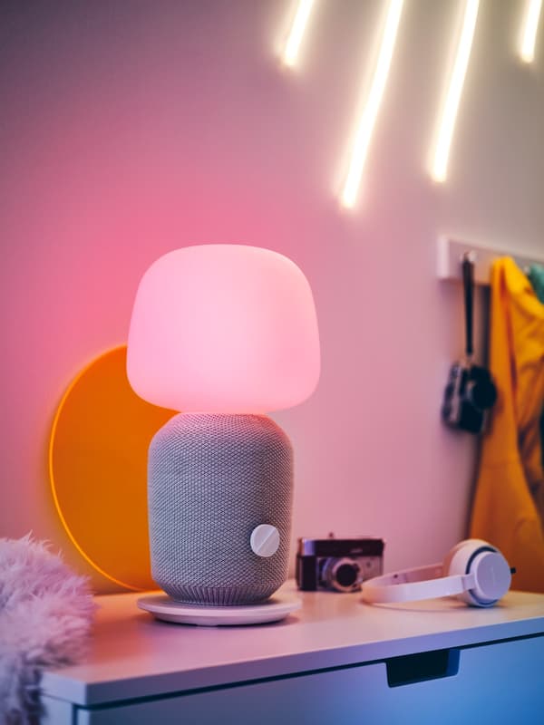 symfonisk ikea lámpa hangszóró hangulat