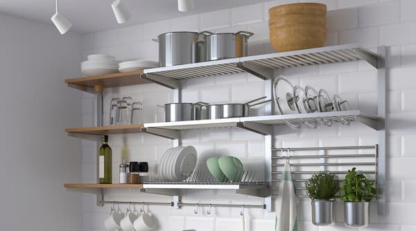 Système KUNGSFORS affichant les casseroles IKEA 365 +