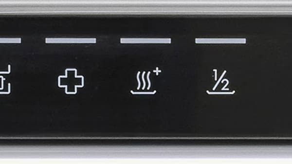 szárítási opciót jelző mosogatógép-vezérlőpanel