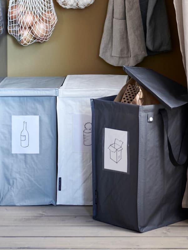 Szelektív hulladékgyűjtő táska DIMPA, 3 db.