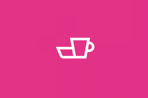 table and cup with pink background