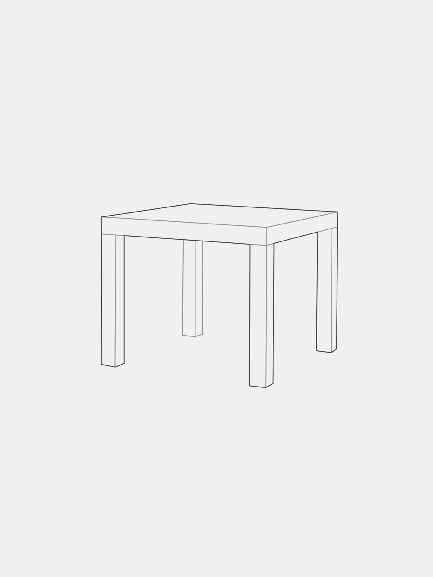 Table gingerbread cut out