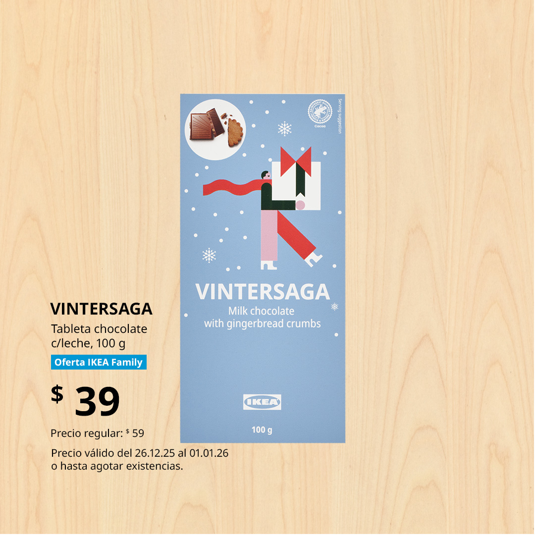 Tableta de chocolate con leche con trozos de galleta de jengibre 