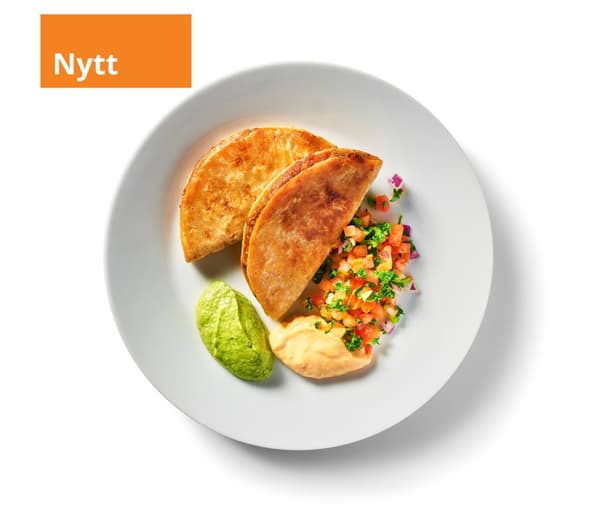 Tacos på en tallrik.