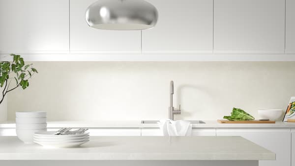 TÄRNHULT cm-wp 1 m²x2.0 lgry/wh mar ef/gls comp splashback
