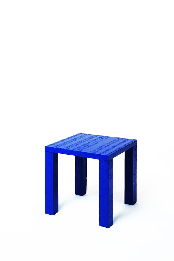 Tafel gemaakt van restmateriaal