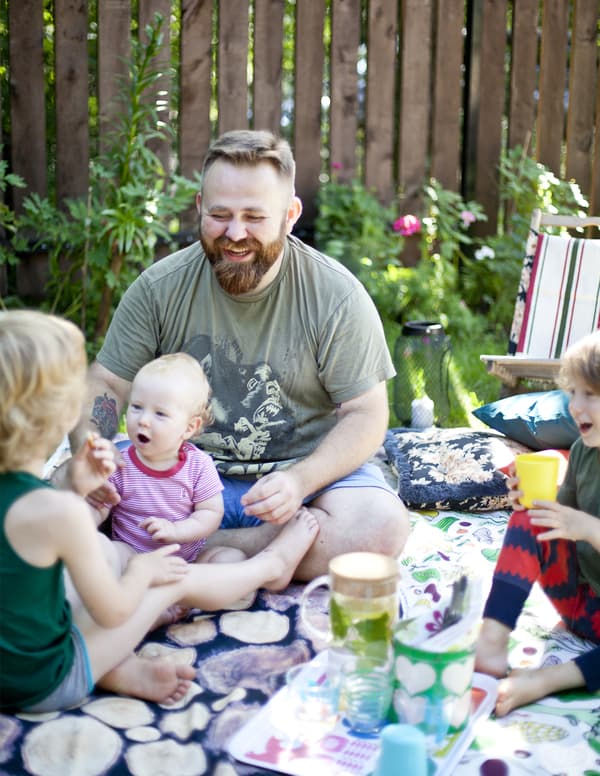 Take a picnic lunch into the garden