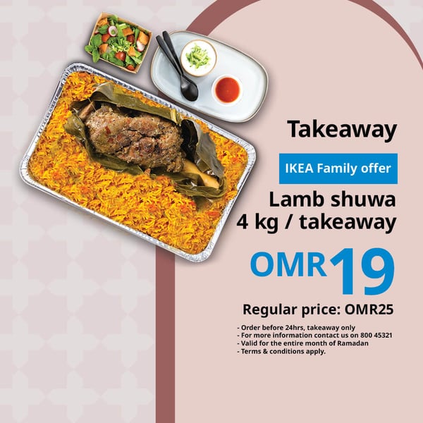 Take-away lamb shuwa 4 KGs 
