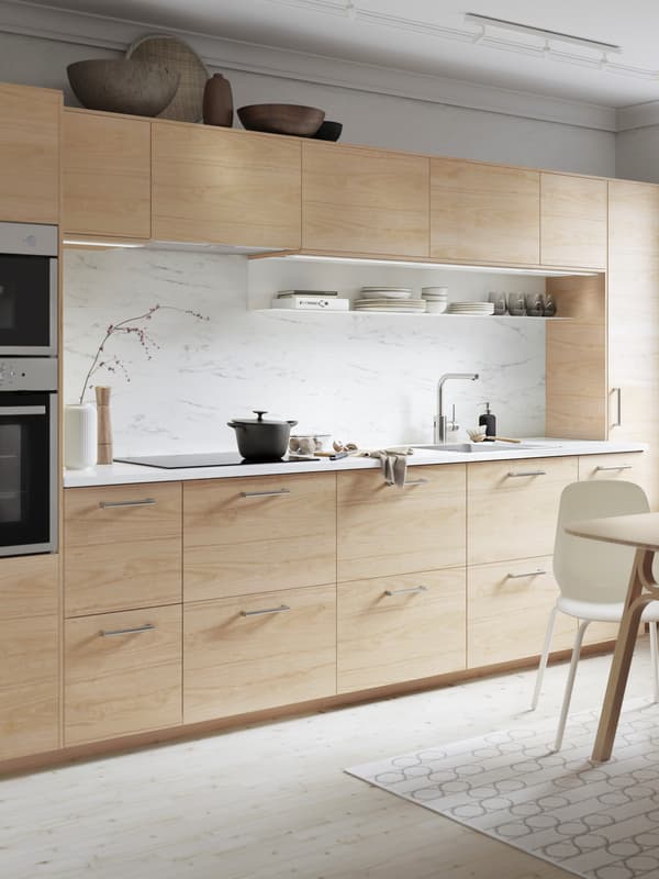 Tan Straight line kitchen