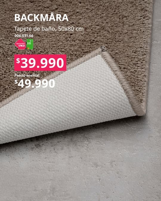 Tapete de baño BACKMARA con precio especial con CMR