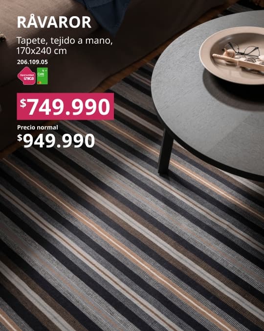 Tapete RAVAROR de lineas con precio especial con CMR