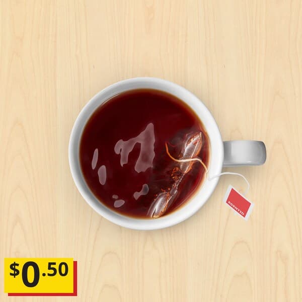 Tea with $0.50 offer tag