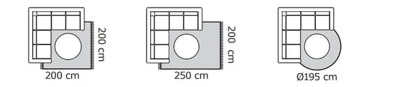 Teppichgröße für Ecksofa