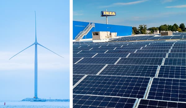 Terima kasih atas pelaburan yang sangat besar dalam turbin angin dan panel solar, IKEA akan menjadi bebas tenaga tidak lama lagi.