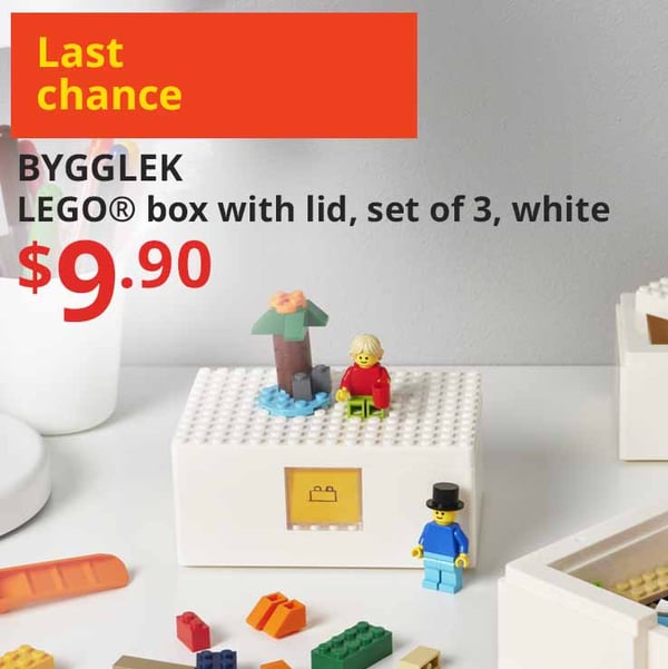 Text in yellow against orange background reads: Last Chance to bring home these products before they're gone forever!