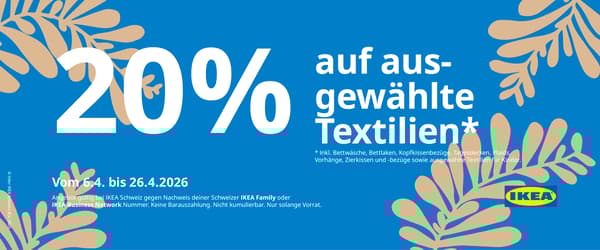 Textil Angebot 20%
