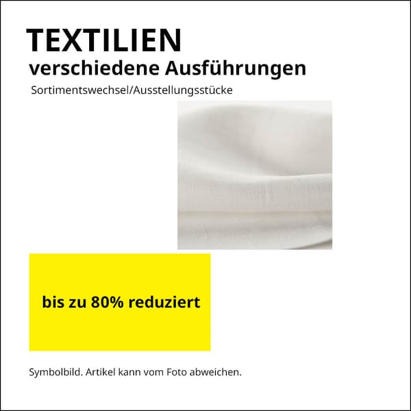 Textilien verschiedene Ausführungen bis zu 80% reduziert