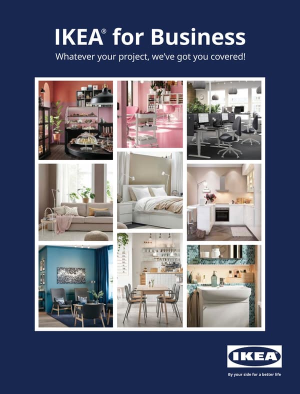 The cover of an IKEA for Business brochure.