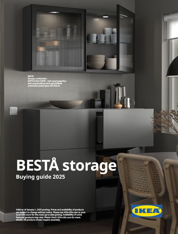 The cover of the BESTA storage buying guide.