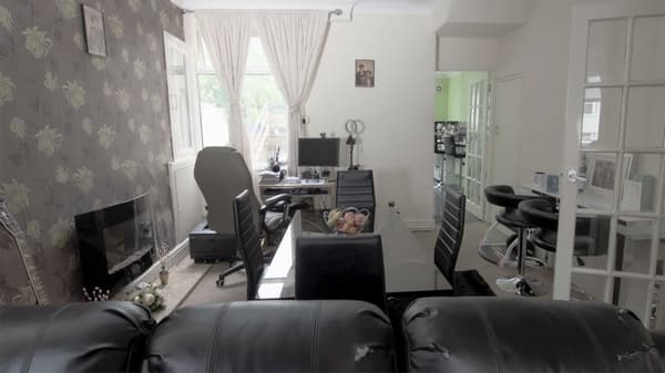 The dining table was large and took up a lot of space, desk was small, without adequate storage 