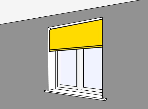 The distance between the window and the placement of your blind is the most important.