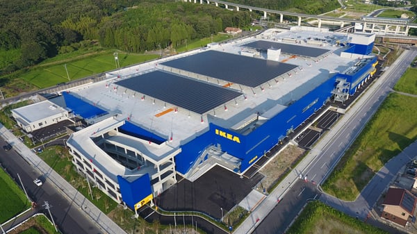 The exterior of IKEA JAPAN