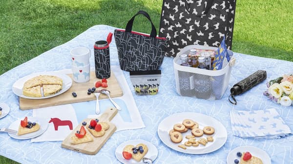 The HÄSTHAGE collection met allerlei items met het silhouet van het Dala paardje