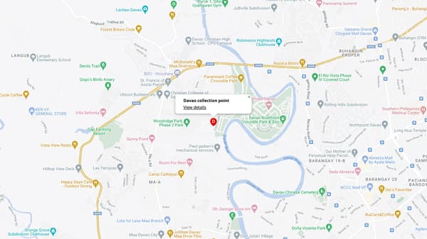 The IKEA collection point in Davao del Sur is located at Countryside Road, Maa, Talomo, Davao City, Davao del Sur