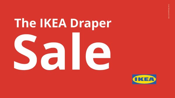 The IKEA Draper Sale