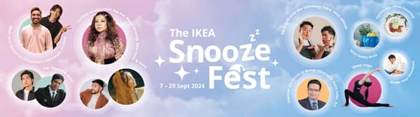 The IKEA Snooze Fest /Sleep Festival 2024 banner