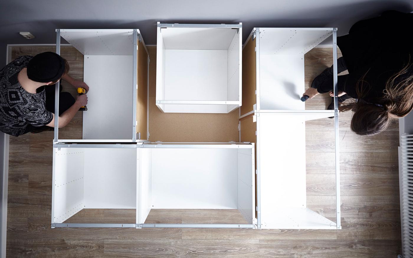 How to make a super storage bed base from METOD kitchen IKEA