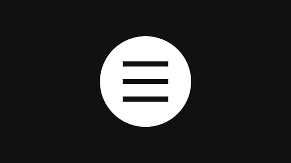 Three straight, horizontal, parallel black lines depicting a harder level of firmness.