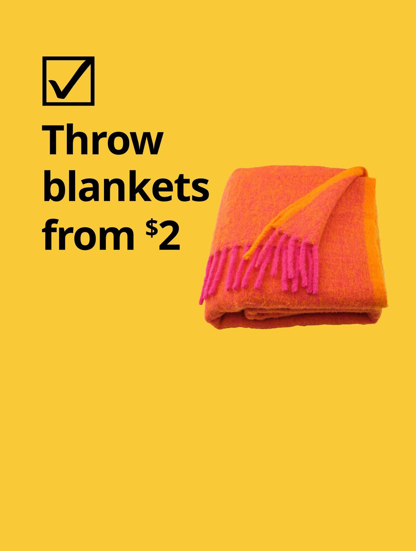 Throw blanks from $2