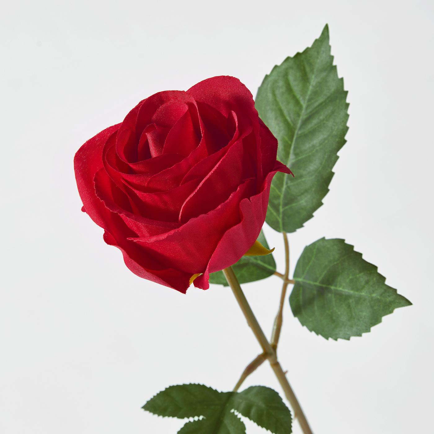 Tige de fleur artificielle rouge