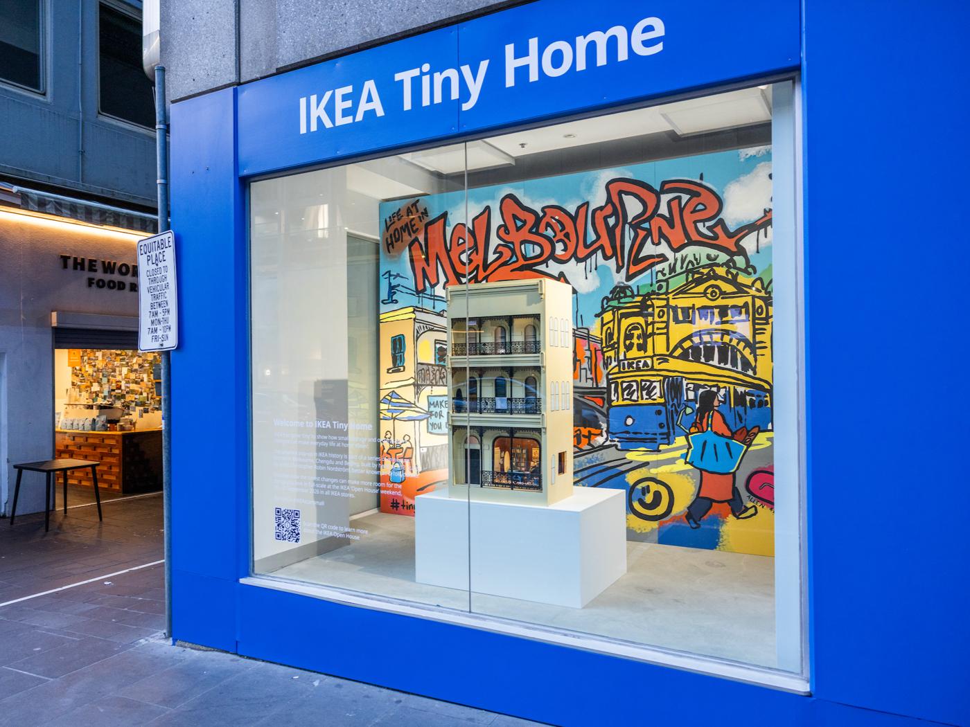Tiny IKEA house in a Melbourne laneway 