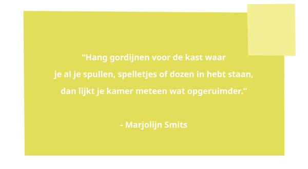 Tip met witte tekst afgedrukt.