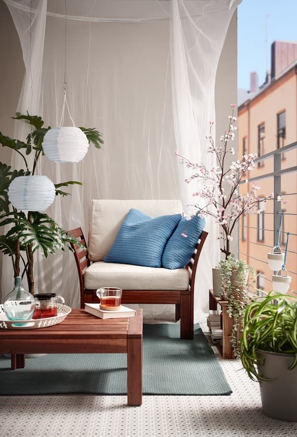 Tipps zum Möblieren eines kleineren Außenbereichs