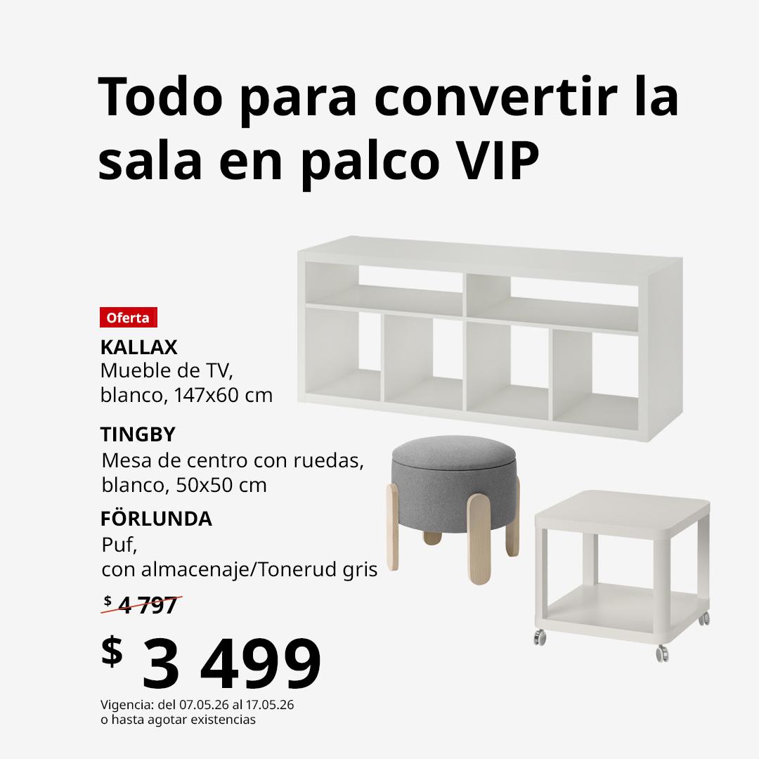 Todo para convertir la sala en palco VIP