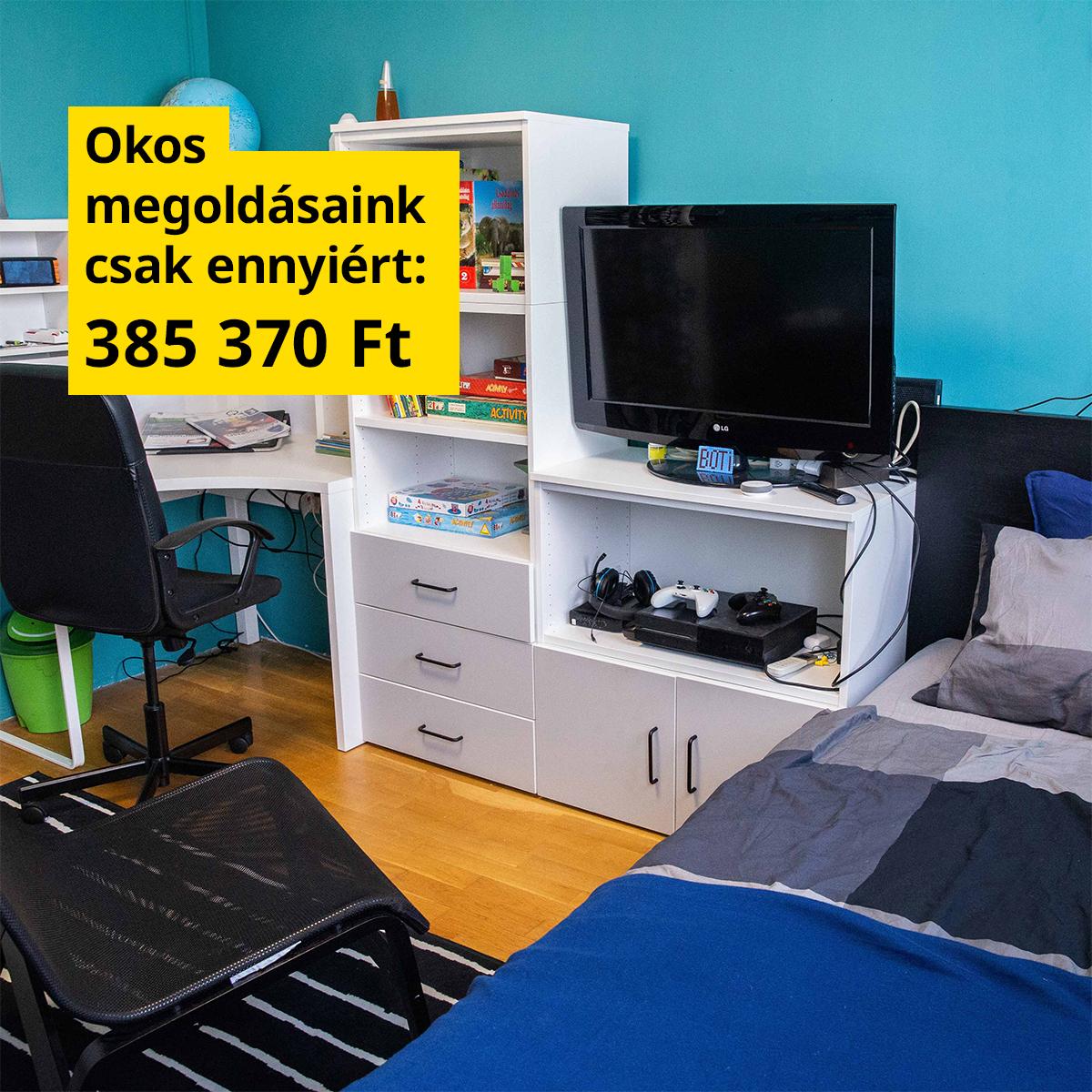 Többfunkciós apa-fia hálószoba 385 370 forintért.