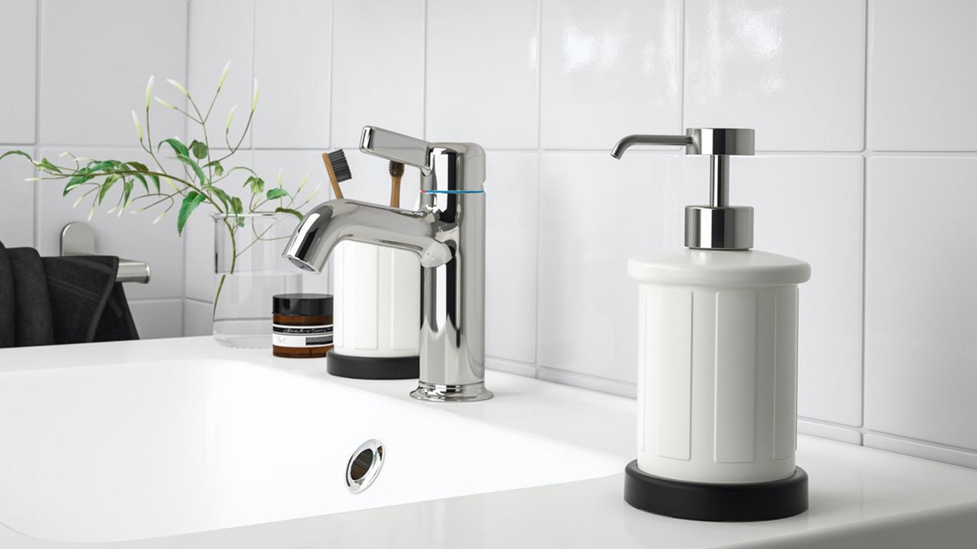 Check out all IKEA bathroom accessories series here IKEA