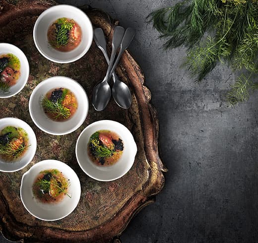 Tomates sauce huitre