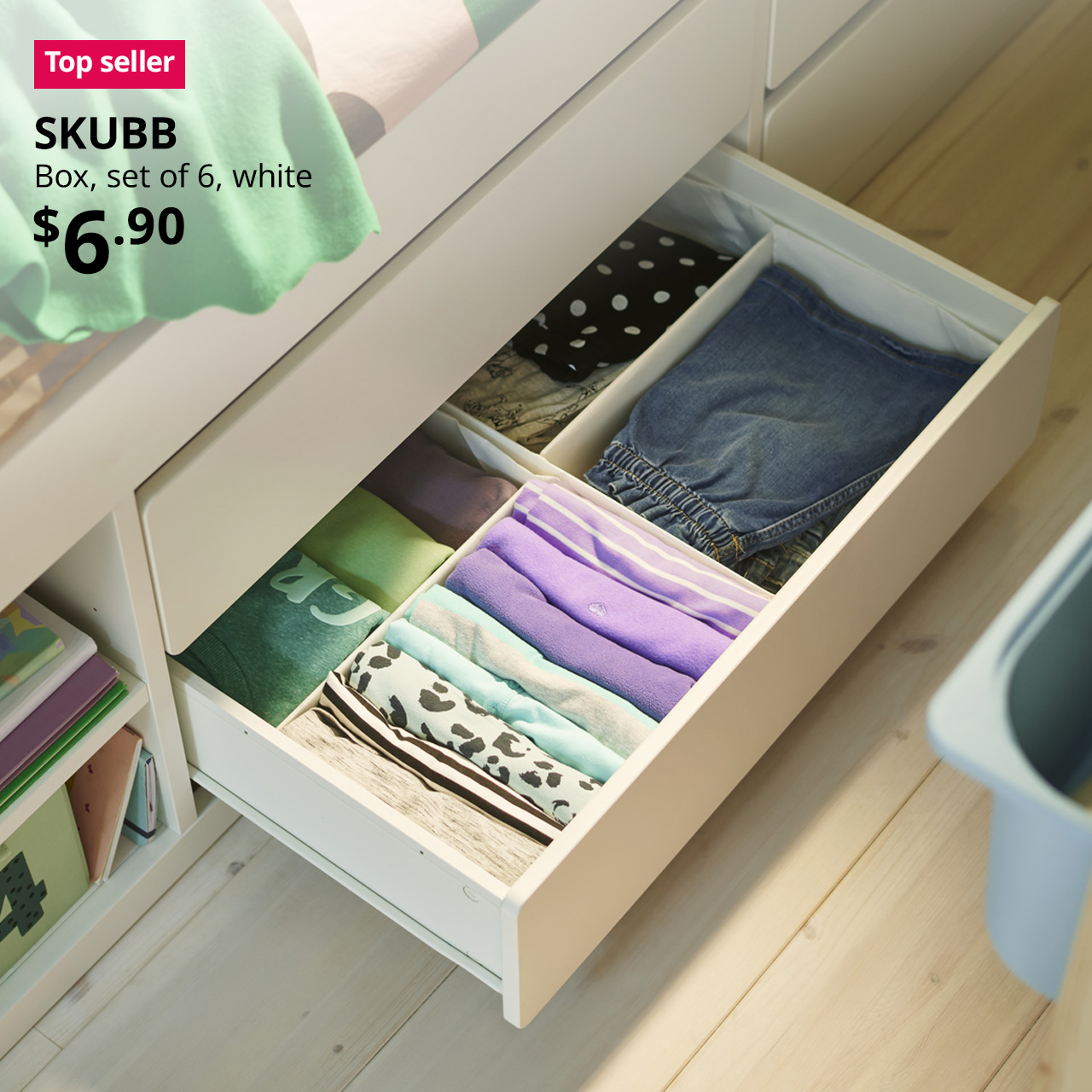 Top seller product. SKUBB box, set of 6, white. $6.90