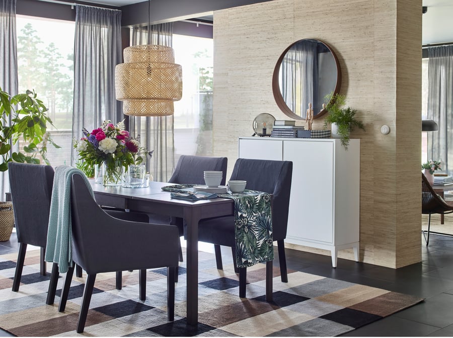 Vibrant dining room decor IKEA