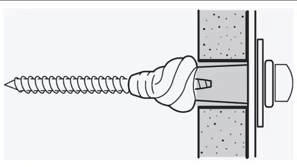 Tornillo y tarugo.