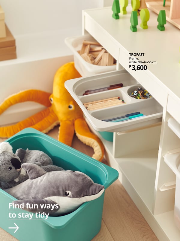 Toy Storage = Trofast
Find fun ways to stay tidy
