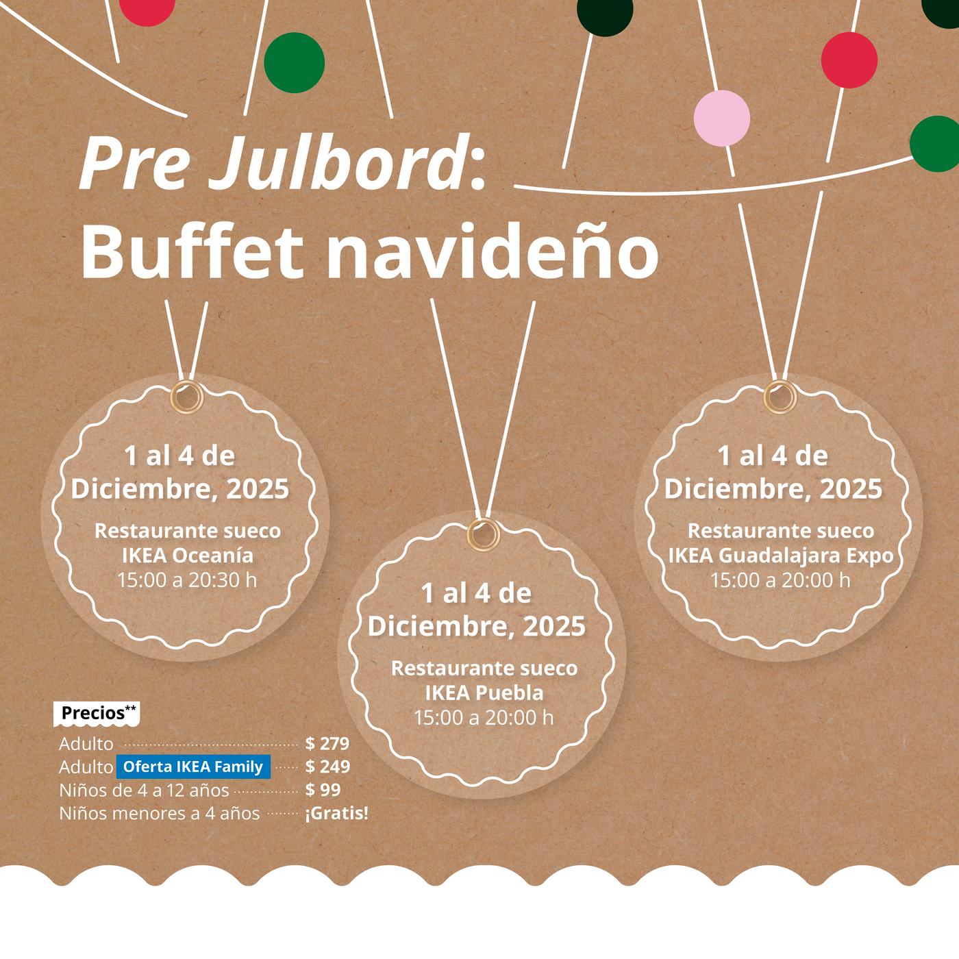 Tres tiendas Pre Julbord