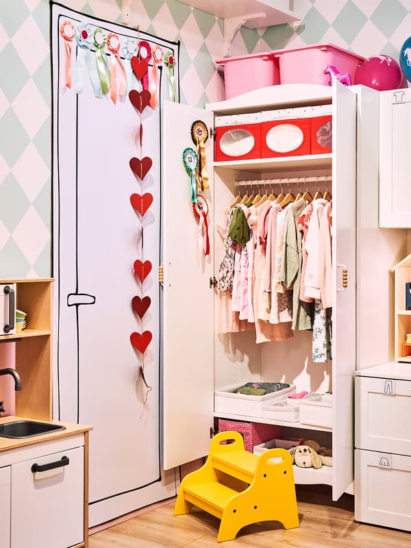 TROGEN Taboret dziecięcy, żółty40x38x33 cm