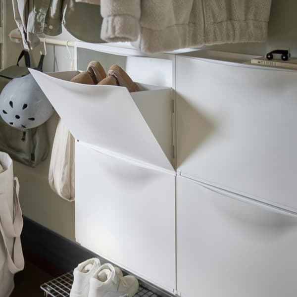 TRONES shoe cb/stor 52x18x39 white 2-p