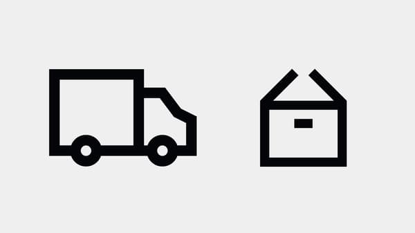 Truck and parcel symbols