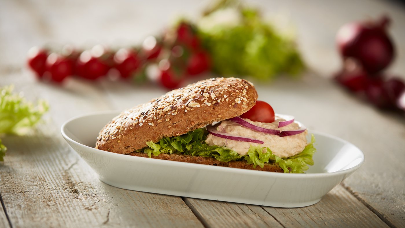 Tuna red onion sandwich IKEA